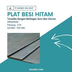 Plat Besi Hitam 24mm (1.2 X 2.4m) - PT. SAHABAT ANA GRUP
